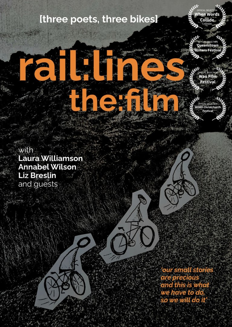 Rail-lines poster with laurels